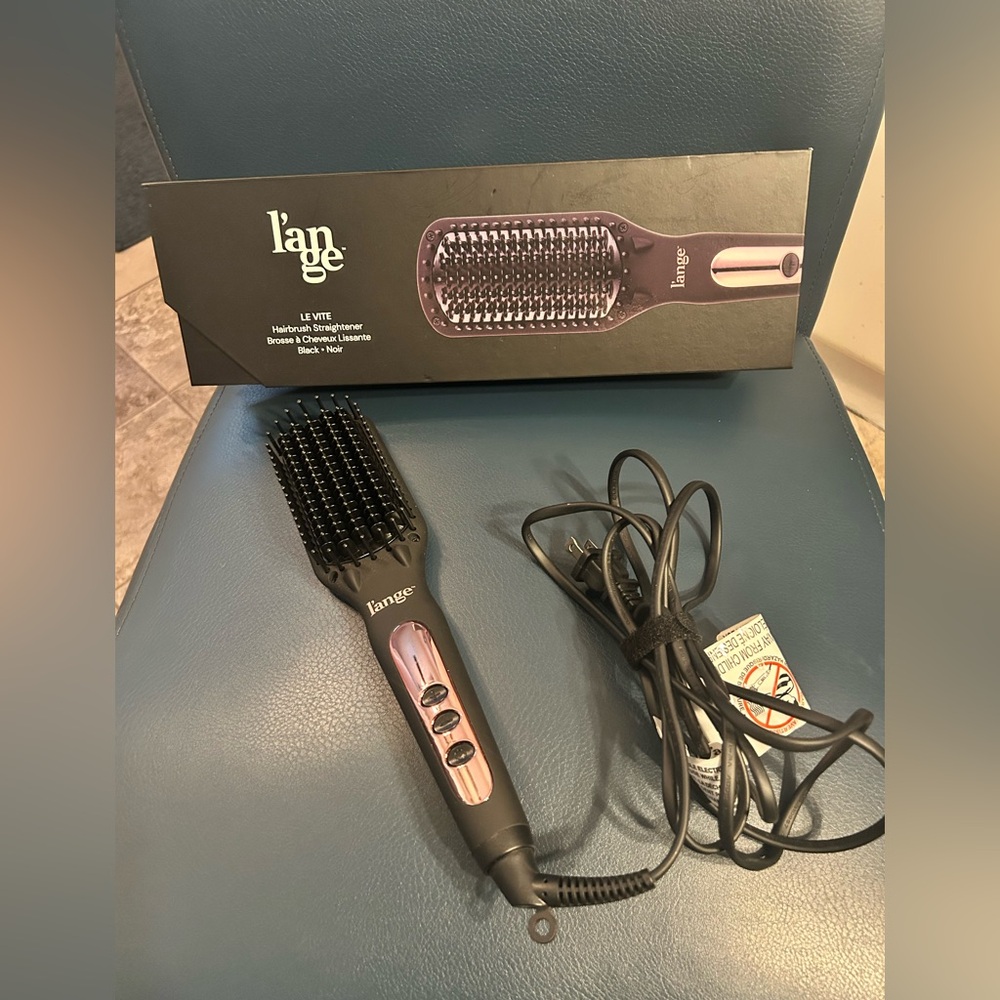 Lange Black Le Vite Hair Straightener Brush - Picture 3 of 7